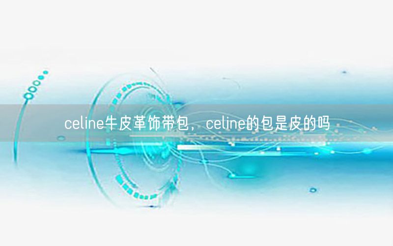 celine牛皮革饰带包，celine的包是皮的吗