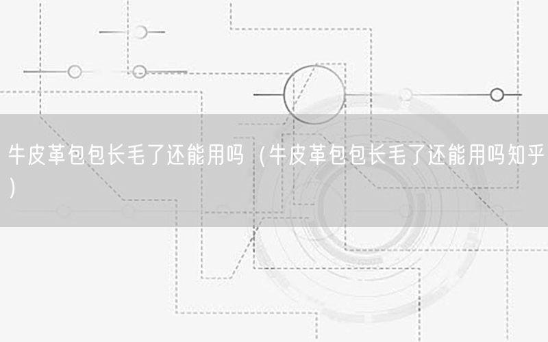 牛皮革包包长毛了还能用吗（牛皮革包包长毛了还能用吗知乎）